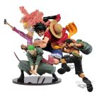Banpresto One Piece Scultures Big World Figure Colosseum (Portgas D. Ace) (Monkey D. Luffy) (Roronoa Zoro)
