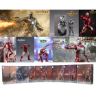 ZD Toys 1/10 Scale - Iron Man + Hall of Armor Armour Set Mark 1, Mark 2, Mark 3, Mark 4, Mark 5, Mark 6, Mark 7