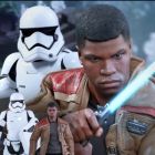 Hot Toys 1/6th Scale Star Wars The Force Awakens Finn & First Order Riot Control Stormtrooper Figures Set