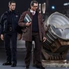 Hot Toys 1/6th Scale Dark Knight Rises John Blake and Jim Gordon with Bat-Signal Collectible Set