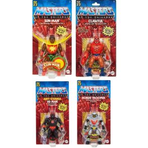 Mattel Masters of the Universe Origins Figure Dash M set of 4 (He-Man, Horde Trooper, Clawful, Sun-Man)