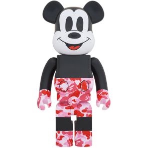 Bearbrick 1000% Bape (R) Mickey Pink