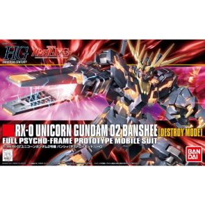 Bandai HGUC 1/144 Unicorn Gundam 02 Banshee (Destroy Mode)