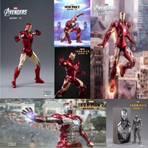 ZD Toys 7-Inch Iron Man - Mark 1, Mark 2, Mark 3, Mark 4, Mark 5, Mark 6, Mark 7, Mark 42, Mark 43, Hall of Armor
