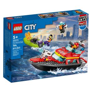 LEGO City 60373 Fire Rescue Boat (144 Pieces)