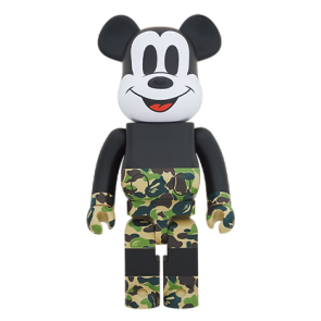 Bearbrick 1000%  Bape (R) Mickey Green