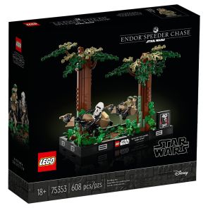 LEGO Star Wars 75353 Endor Speeder Chase Diorama (608 Pieces)