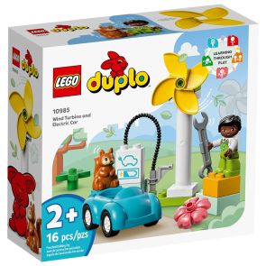 LEGO DUPLO 10985 Town Wind Turbine and Electric Car (16 Pieces)
