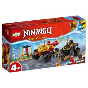 LEGO NINJAGO 71789 Kai and Ras&#039;s Car and Bike Battle (103 Pieces)