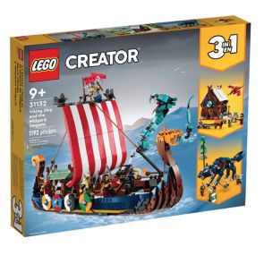 LEGO Creator 3in1 31132 Viking Ship and the Midgard Serpent (1192 Pieces)