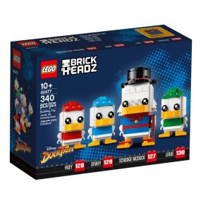 LEGO Brickheadz 40477 Duck Tales Scrooge McDuck, Huey, Dewey &amp; Louie (340 Pieces)