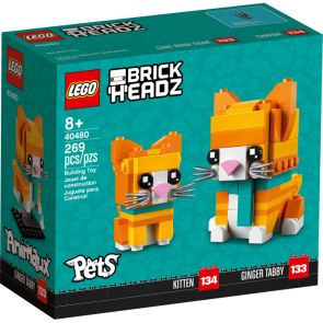 LEGO BrickHeadz 40480 Ginger Tabby Cat (269 Pieces)