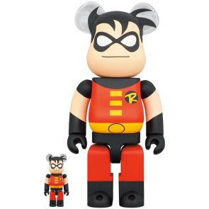 Bearbrick 100% &amp; 400% Robin (The New Batman Adventures)