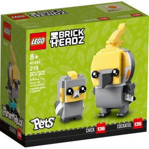 LEGO BrickHeadz 40481 Pets Cockatiel (219 Pieces)