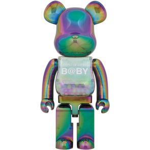Bearbrick 1000% My First Baby Clear Black Chrome Ver.