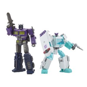 Takara Tomy Transformers Generations Selects Deluxe WFC-GS17 Shattered Glass Ratchet and Optimus Prime