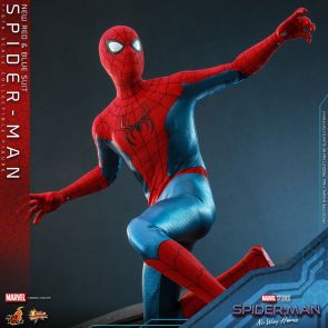 Hot Toys MMS679 Spider-Man: No Way Home - 1/6th scale Spider-Man (New Red and Blue Suit) Collectible Figure