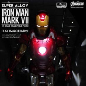 Super Alloy 1/6th Scale Avengers Iron Man Mark 7 and Hall of Armor