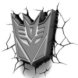 3D LightFX Transformers Decepticons Logo Deco Light