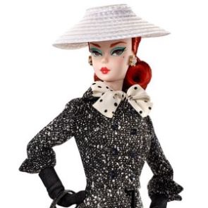 2017 Barbie BFMC Silkstone Black &amp; White Tweed Suit Doll