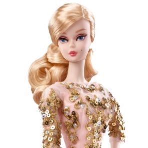 2017 Barbie BFMC Silkstone Blush &amp; Gold Cocktail Dress Doll