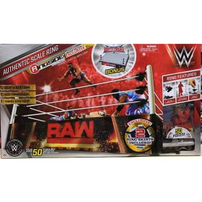 WWE Elite Scale Wrestling Ring (2016 Raw, Wrestlemania &amp; Royal Rumble Ring Skirts)