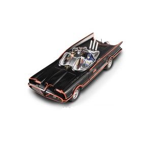 Hot Wheels Elite 1:18 Classic TV Batmobile (with Batman &amp; Robin Figures)