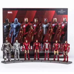 ZD Toys 4-inch Scale Iron Man Set With Base (1923) (680528)
