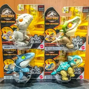 Mattel Jurassic World Snap Squad Mini Figures Set of 4 (Wave 8)