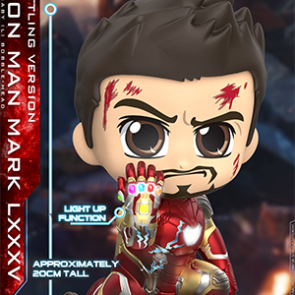 Hot Toys COSB679 Iron Man Mark LXXXV (Battling Version) Cosbaby (L) Bobble-Head
