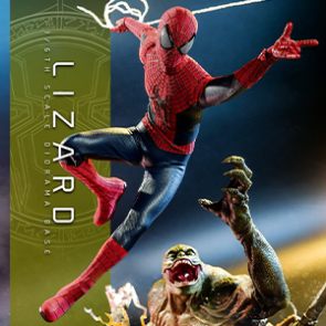 Hot Toys MMS658 The Amazing Spider-Man 2 - 1/6th scale The Amazing Spider-Man Collectible Figure &amp; ACS013 Spider-Man: No Way Home - 1/6th scale Lizard Diorama Base Collectible Set