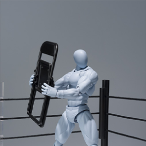 Bandai S.H.Figuarts WWE Tamashii Stage Ring Corner &amp; Pipe Chair Set
