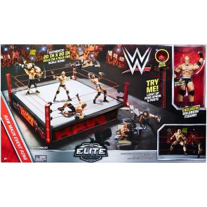 WWE Elite Scale Wrestling Ring (Main Event with Goldberg Figure)