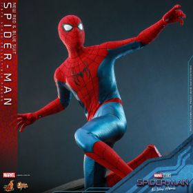 Hot Toys MMS679 Spider-Man: No Way Home - 1/6th scale Spider-Man (New Red and Blue Suit) Collectible Figure